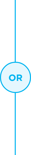 Icon with the word or used to separate two things
